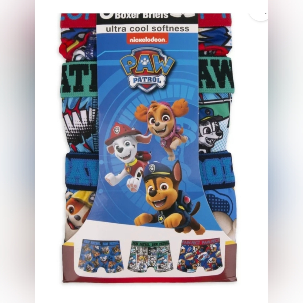 Nickelodeon PAW Patrol Kids Boxer Briefs - Blue, Red, Green